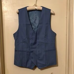 New Mens XS Dusty Blue Vest and Pants